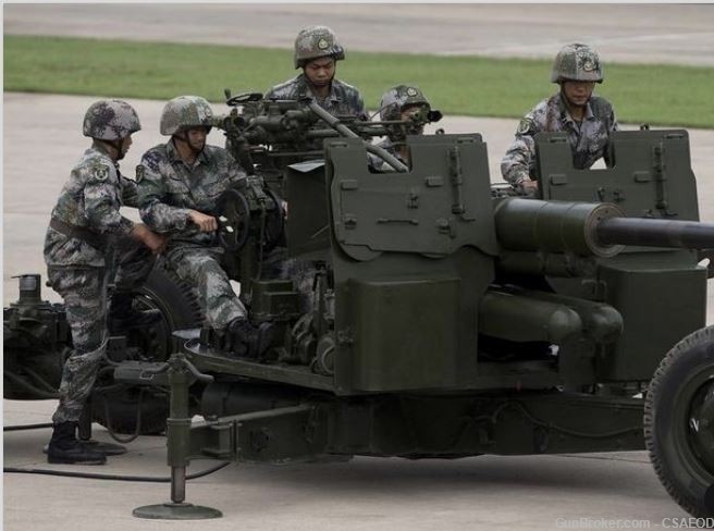 CHINESE 57mm ANTI-AIRCRAFT GUN HIGH EXPLOSIVE TRACER , MINTY-img-4