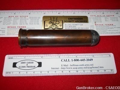 GATLING M1865 MAGAZINE & ONE INCH CANISTER WOOD ROD DRILL ROUND -img-0