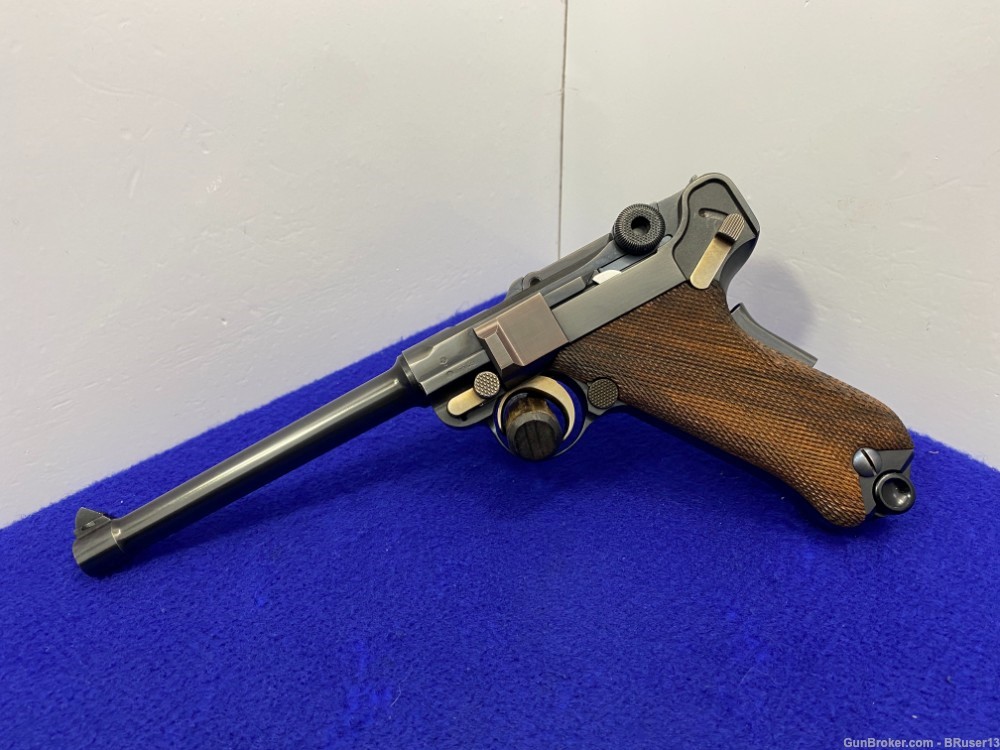 1973 Mauser-Werke P.08 9mm Blue *SCARCE & COLLECTIBLE 6" AMERICAN LUGER*-img-5