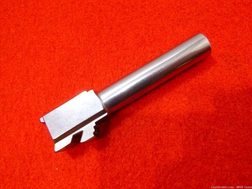 Glock 19 9mm Barrel Ported 416R Polished Stainless Steel Recessed Crown-img-1