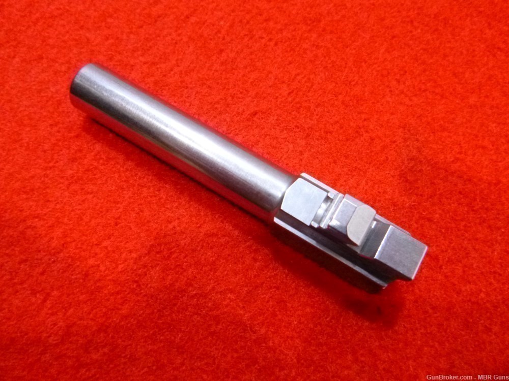 Glock 19 9mm Barrel Ported 416R Polished Stainless Steel Recessed Crown-img-3