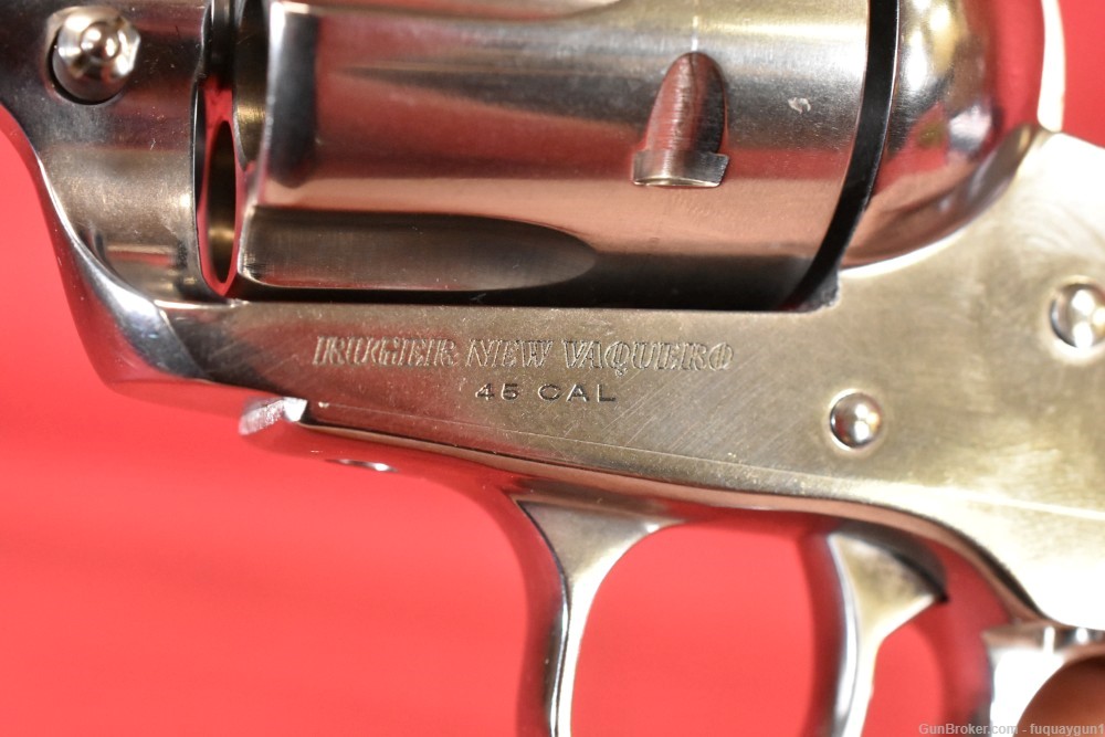 Ruger New Vaquero 45 Colt 4.62" SAO Stainless 2023 MFG Ruger Vaquero-img-29