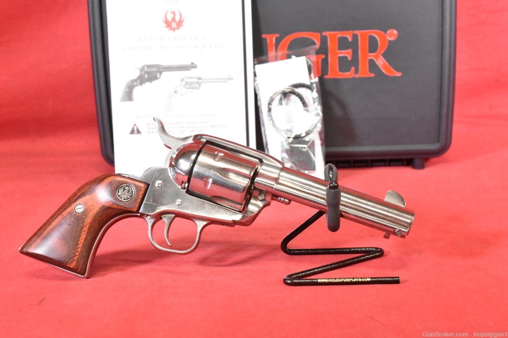 Ruger New Vaquero 45 Colt 4.62" SAO Stainless 2023 MFG Ruger Vaquero-img-1