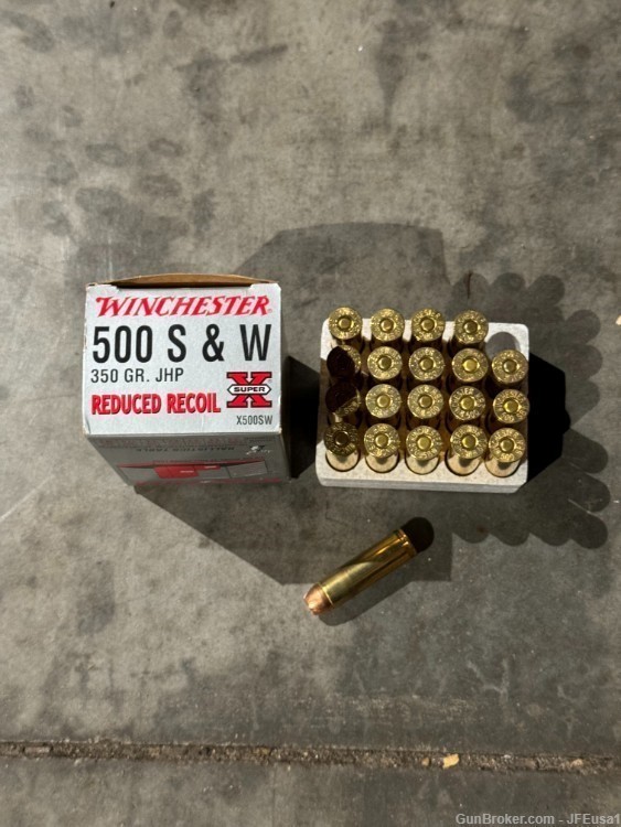 Winchester SUPER-X .500 S&W Magnum 350 grain Jacketed Hollow Point-img-0