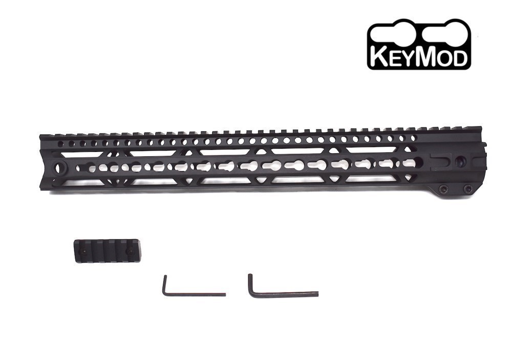 AR15 15'' Keymod Eclipse Free Float Handguard rail with Picatinny rail-img-0