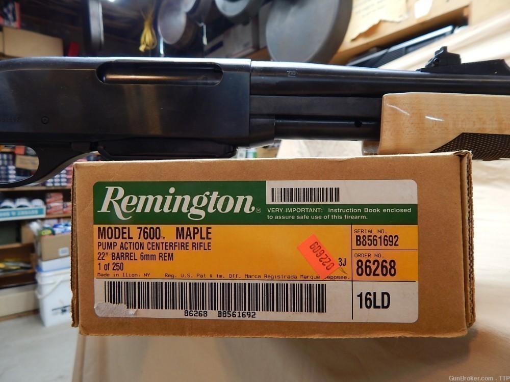 REMINGTON 7600 6MM REM MAPLE STOCKED NIB-img-0