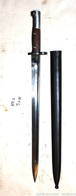 Vintage Bayonet W/ Scabbard, Marked 3281 - #NJ2-img-4