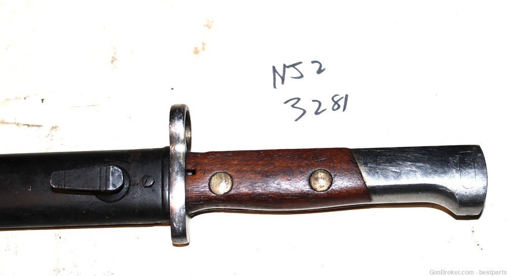 Vintage Bayonet W/ Scabbard, Marked 3281 - #NJ2-img-5