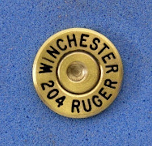 Winchester 204 RUGER Cartridge Hat Pin Tie Tac Ammo Bullet-img-0