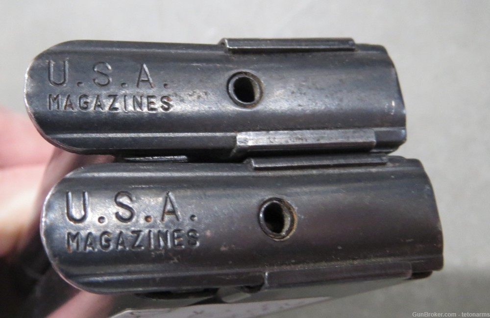 U.S.A. 1911 Govt Colt 38 super blued; 2 U.S.A. magazines, used-img-3