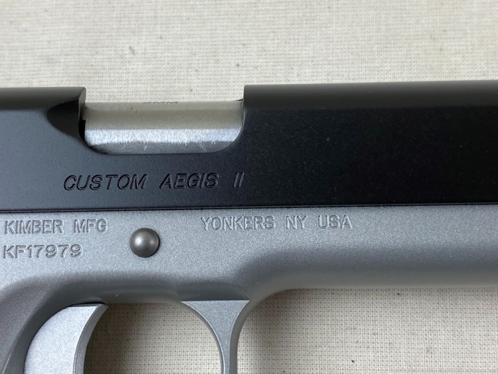 Kimber 1911 Custom Aegis II Two Tone 9mm Para 5"-img-13