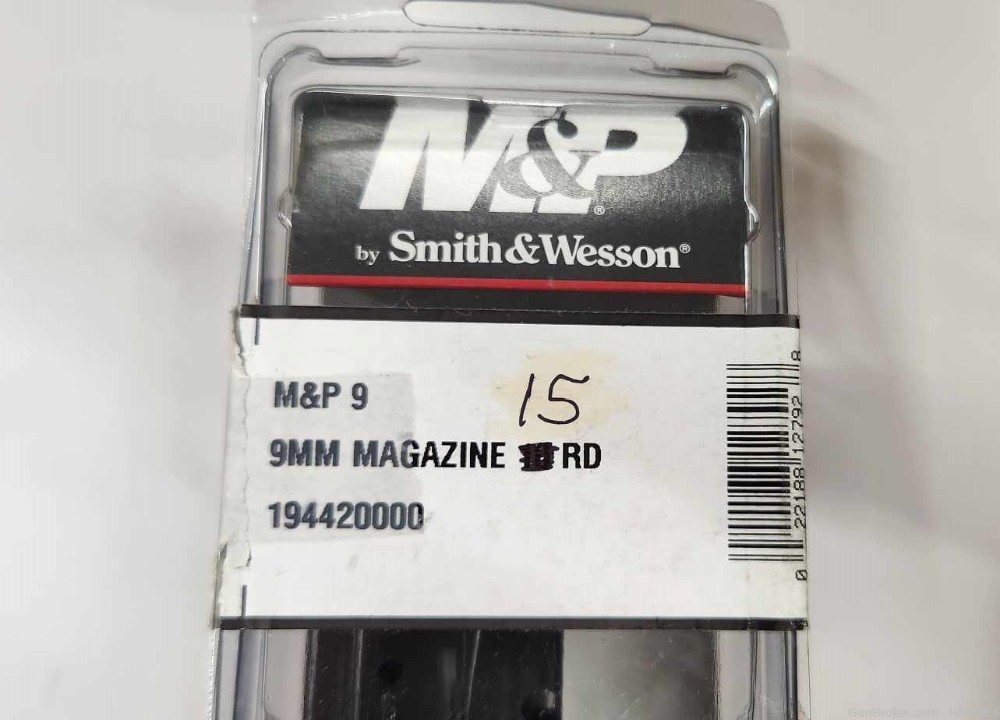 NEW: Smith & Wesson M&P 9mm - 15 Round Magazine / 194420000-img-2