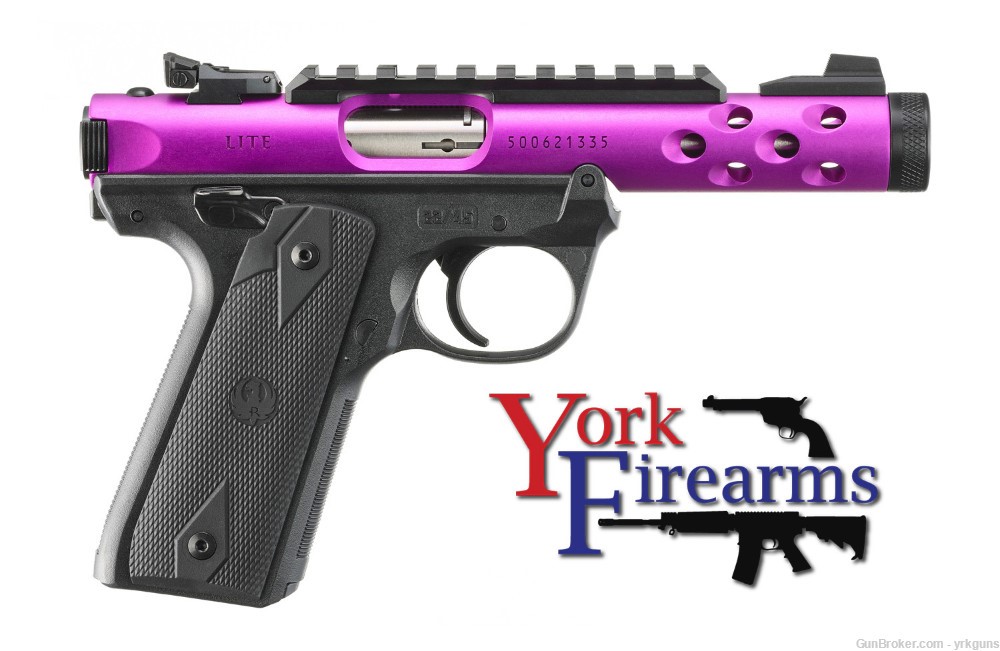 Ruger Mark IV 22/45 Lite Purple Anodized 22LR 10RD Handgun NEW 43915-img-1
