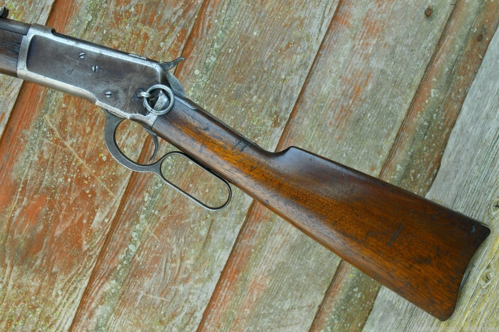 RARE, ANTIQUE Winchester Model 1892 Saddle Ring Carbine - .38 WCF-img-2
