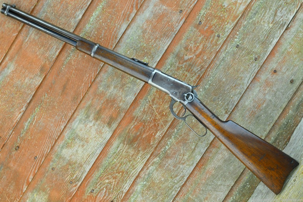 RARE, ANTIQUE Winchester Model 1892 Saddle Ring Carbine - .38 WCF-img-1