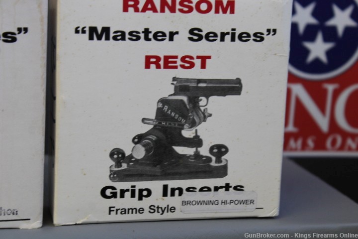 Ransom Master Series Pistol Rest w/ Windage Base & 10 Grip Inserts Item R3-img-10