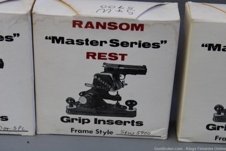 Ransom Master Series Pistol Rest w/ Windage Base & 10 Grip Inserts Item R3-img-13