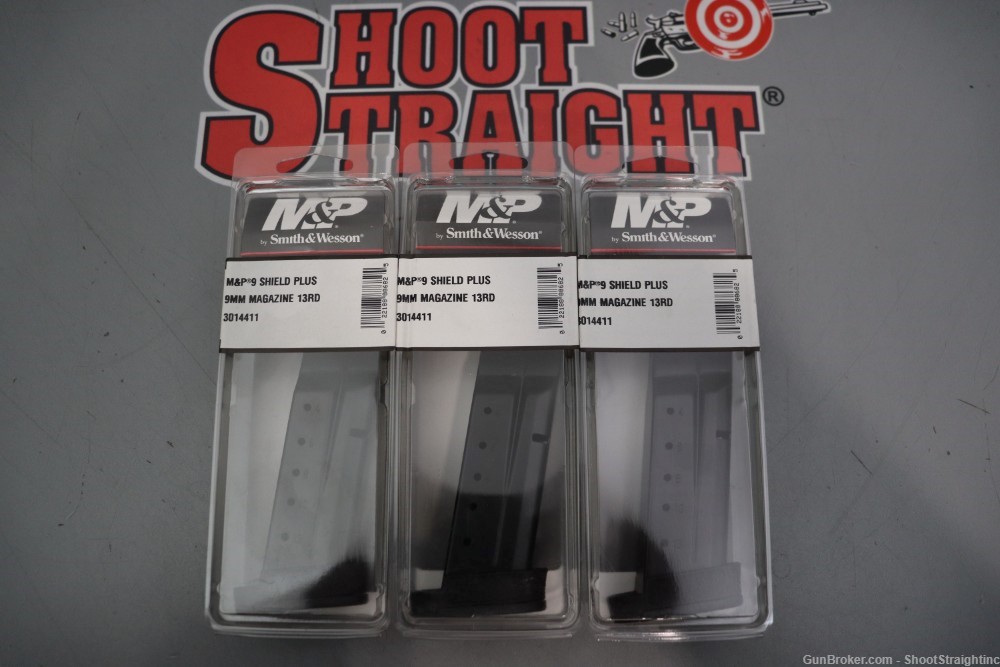 Box o' Three Smith and Wesson M&P9 Shield Plus 9mm 13-Round Magazines-img-1