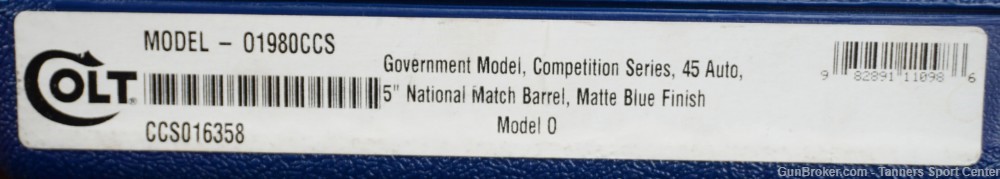Colt 1911 Government Model Competition 45 45acp 5" No Reserve $.01 Start-img-23
