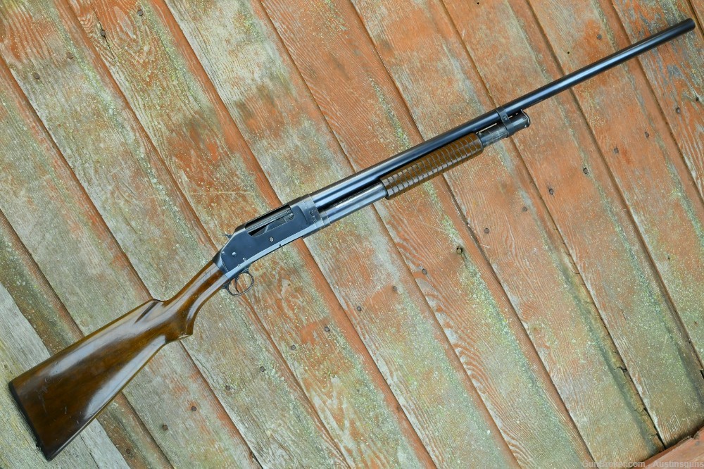 EXC. SPECIAL ORDER Winchester Model 1897 Shotgun - 12 GA -*MATTED REC. TOP*-img-1