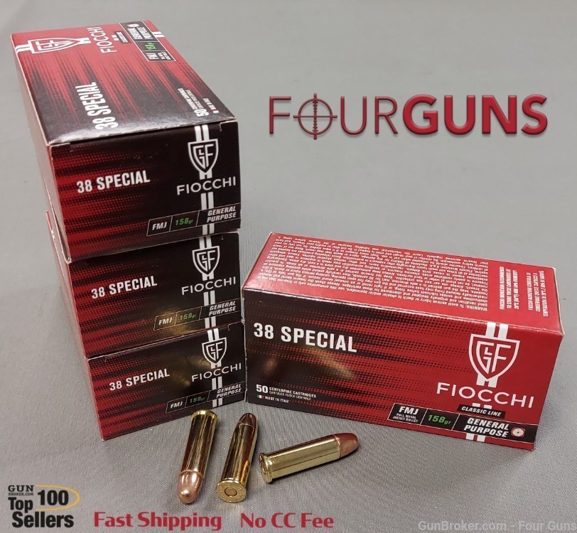.01 Penny Fiocchi Classic Line 38 Spl 158 gr FMJ 200 Rounds 38G-img-0