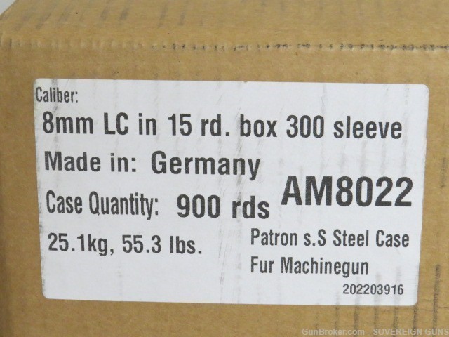 German 8mm Mauser Ammo Sealed 300rd Battle Pack WW2 1942 1943-img-2