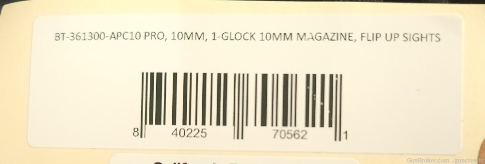 Brugger & Thomet B&T APC10 BT-361300 APC 10 Pro 10mm Glock Mag Layaway-img-10