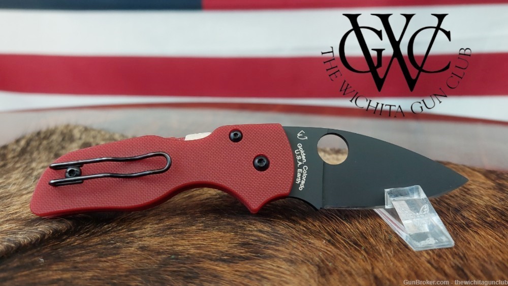 Pre Owned Spyderco Lil Native St. Nick's Knives Exclusive-img-4