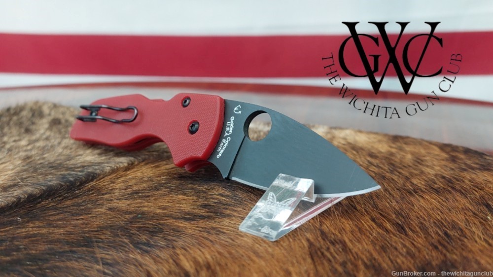 Pre Owned Spyderco Lil Native St. Nick's Knives Exclusive-img-3