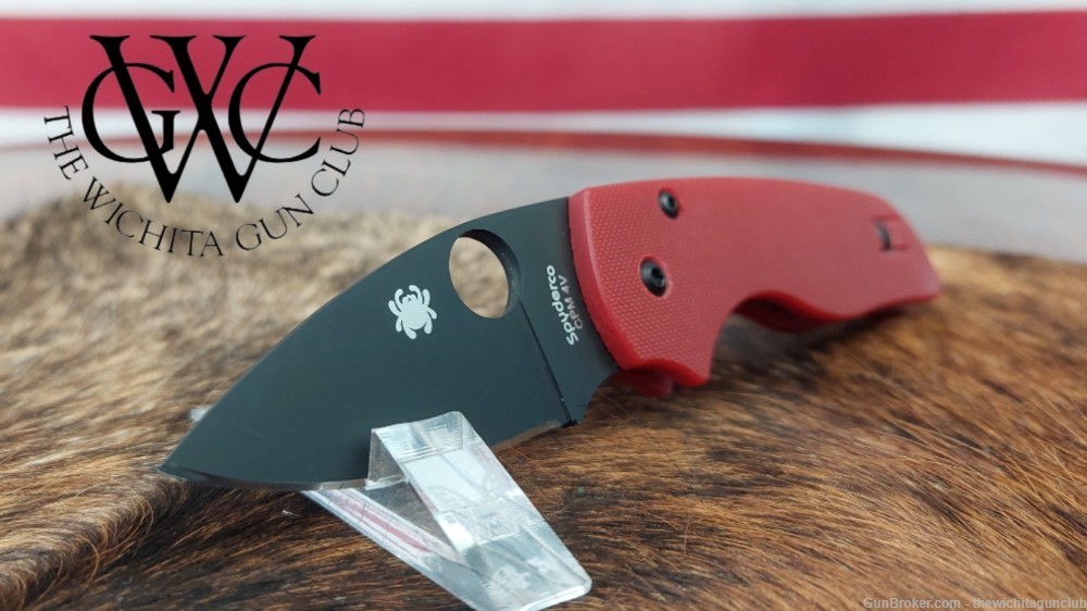 Pre Owned Spyderco Lil Native St. Nick's Knives Exclusive-img-2