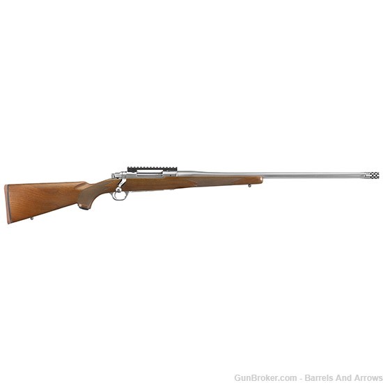 Ruger 57109 Hawkeye Hunter Bolt Rifle, 300 Win, 24" BBL, Walnut, S/S, Pic R-img-0