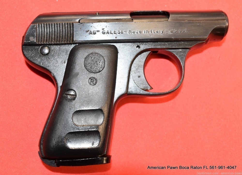 "AG" GALESI MODEL 503 ?  CAL.25 WITH ONE MAGAZINE -img-3