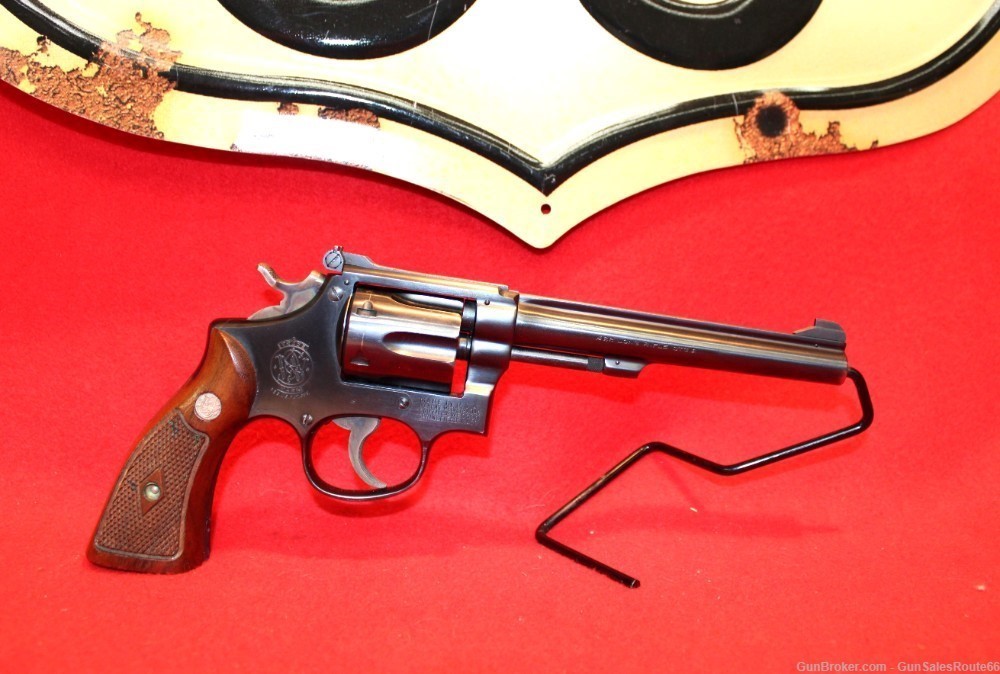 Smith & Wesson K-22 Masterpiece .22 LR. 1949 Early Postwar Revolver-img-0