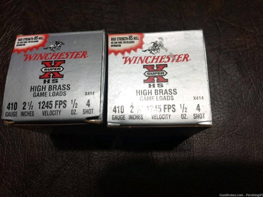 WINCHESTER SUPER X HIGH BRASS .410 2 1/2" 4 SHOT 50 RDS-img-0