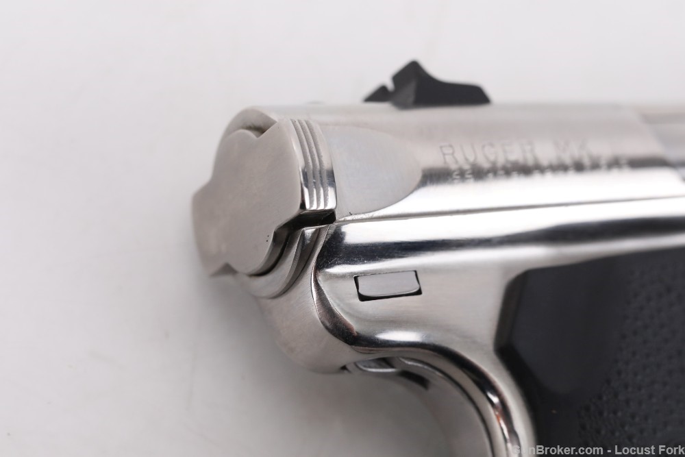 Ruger Mark II 22lr 22 Long Rifle Stainless 2" Threaded TWO MAGS 1985 NR-img-21