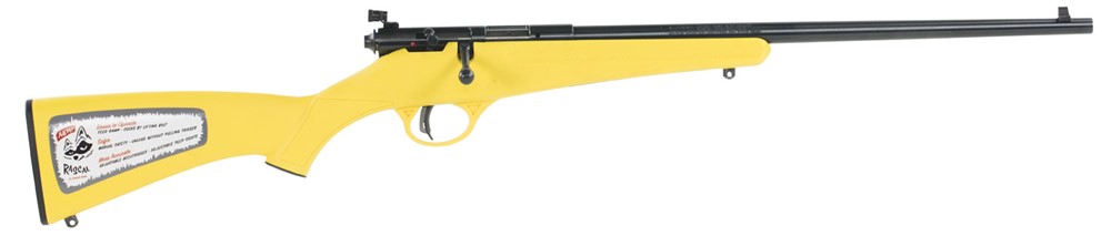 Savage Rascal 22 LR Rifle 16.12 Single Shot Youth Blued Yellow -img-1