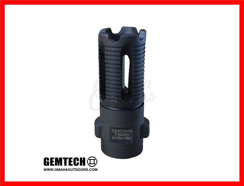 GEMTECH Quickmount 762 M15x1 Flash Hider 12161-img-0