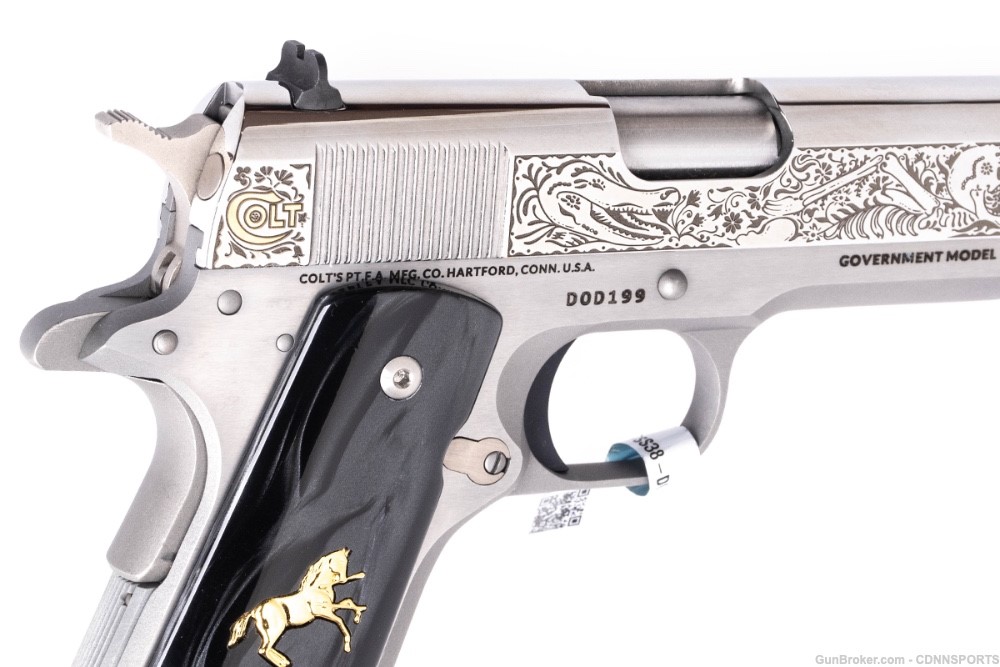 TALO Colt Day of the Dead 1911 Stainless .38 Super #199 of 500 NEW IN BOX-img-4