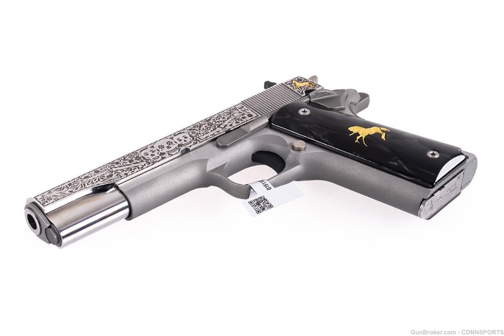 TALO Colt Day of the Dead 1911 Stainless .38 Super #199 of 500 NEW IN BOX-img-2