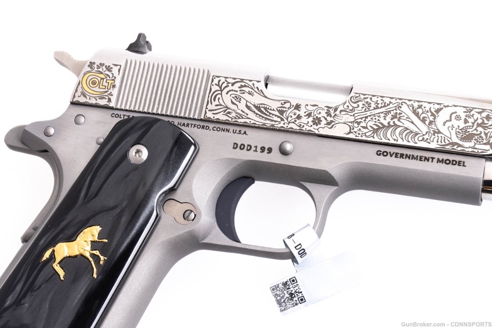 TALO Colt Day of the Dead 1911 Stainless .38 Super #199 of 500 NEW IN BOX-img-6