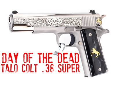 TALO Colt Day of the Dead 1911 Stainless .38 Super #199 of 500 NEW IN BOX