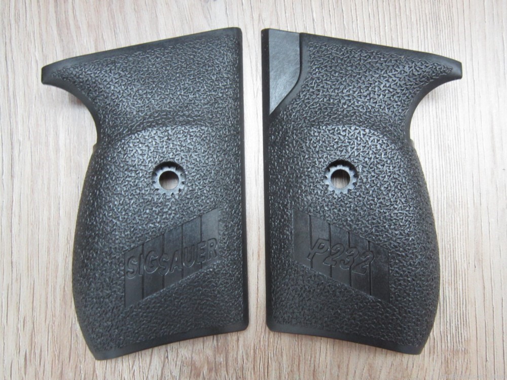 Sig Sauer P232 Grips Vintage Factory 2002 Black Stippled also fit P230 LN-img-2