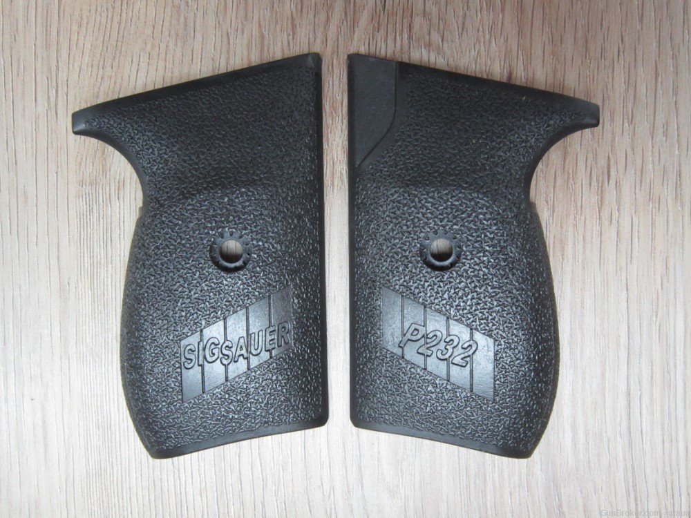 Sig Sauer P232 Grips Vintage Factory 2002 Black Stippled also fit P230 LN-img-0