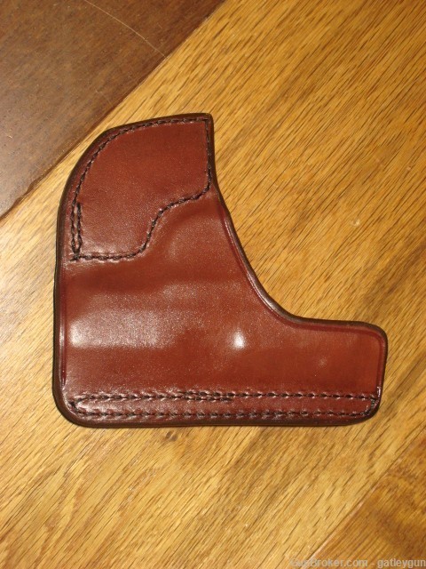 PCS Holster Brown Leather ( Colt Mustang )-img-5