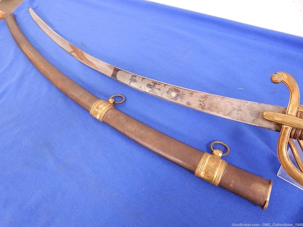 1820s-30s French Officer Sword with Scabbard-img-9