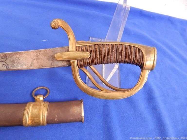 1820s-30s French Officer Sword with Scabbard-img-8