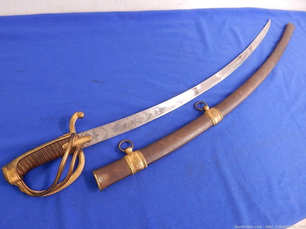 1820s-30s French Officer Sword with Scabbard-img-0