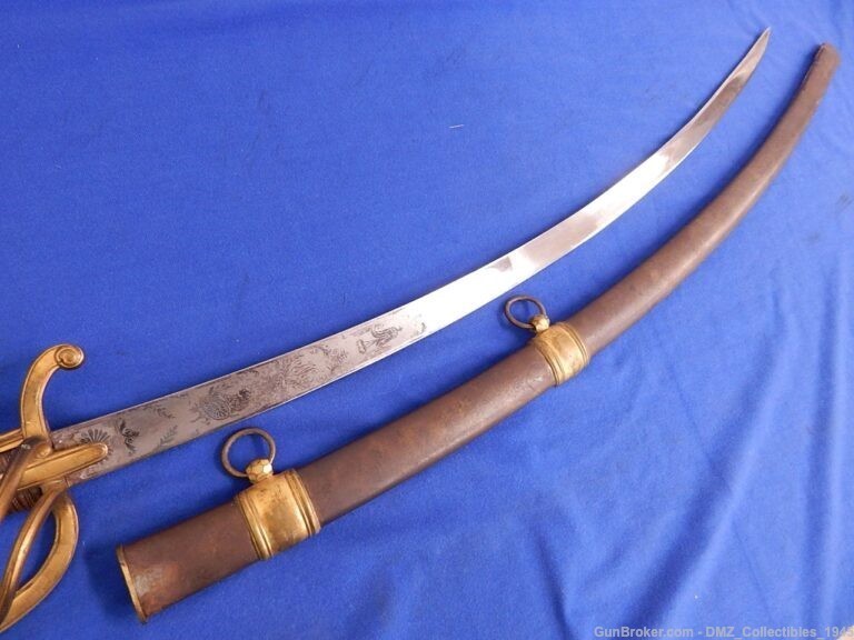 1820s-30s French Officer Sword with Scabbard-img-5