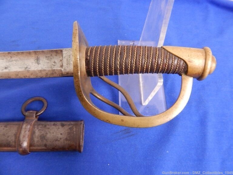 1857 Ames Heavy Cavalry Sword with Scabbard-img-7