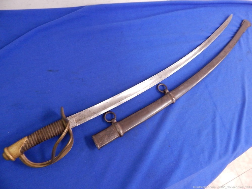 1857 Ames Heavy Cavalry Sword with Scabbard-img-0